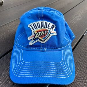 Adidas OKC Thunder cap Oklahoma City Vintage hat Blue Rare